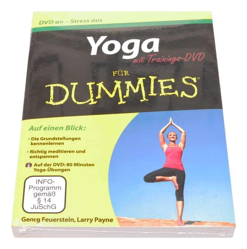 Yoga For Dummies Deutsch German Edition with Demo CD Brand New