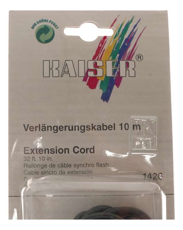 Kaiser 10m Universal Extension Camera Flash Sync Cable Extra 4m