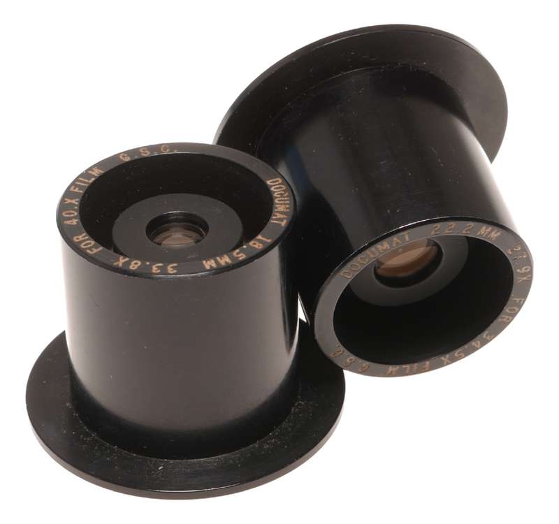 Documat 18.5mm 33.8X For 40.X Film Lenses 22.2mm 27.9X For 34.5X Film