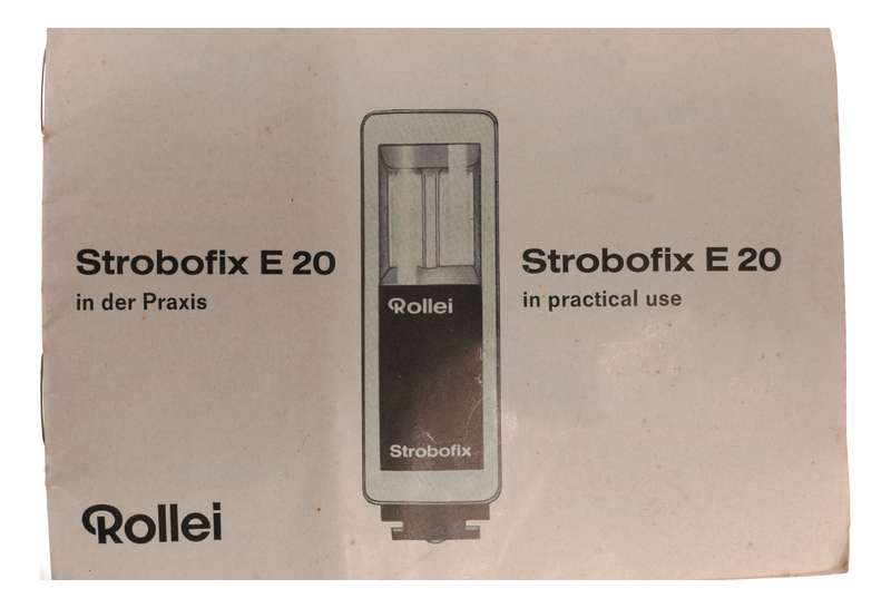 Rollei Strobofix E20 Camera Flash Hot Shoe Charger Instructions