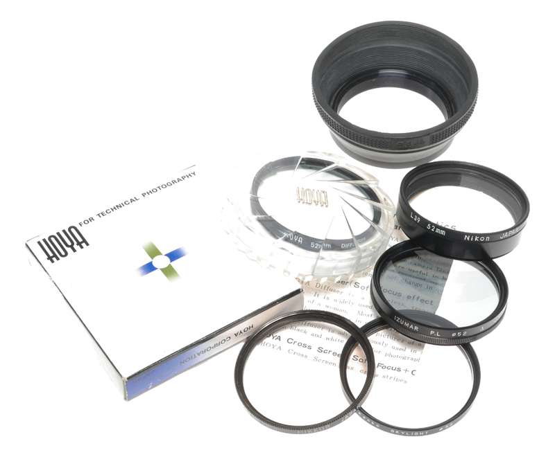 Nikon Nikkor L1A 52mm Camera Lens Filters Diffuser Polarizer Skylight Accessories