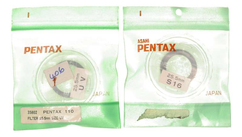 Pentax 110 Subminiature Film Camera 25.5mm Close-Up Lens S16 Filter L39 UV