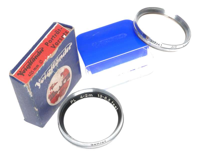 Voigtlander Bessamatic PL 4-2m 13-6.5feet Portrait Lens UV 317/41 Filter