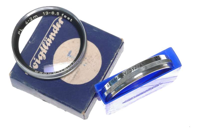 Voigtlander Bessamatic PL 4-2m 13-6.5feet Portrait Lens UV 317/41 Filter