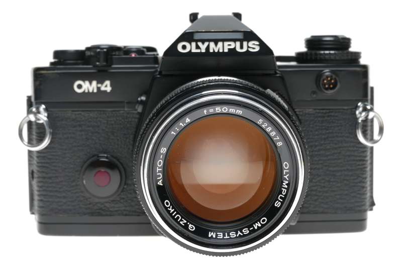 OM-4 Olympus SLR 35mm film camera 1.4/50 mm fast lens - Olympus