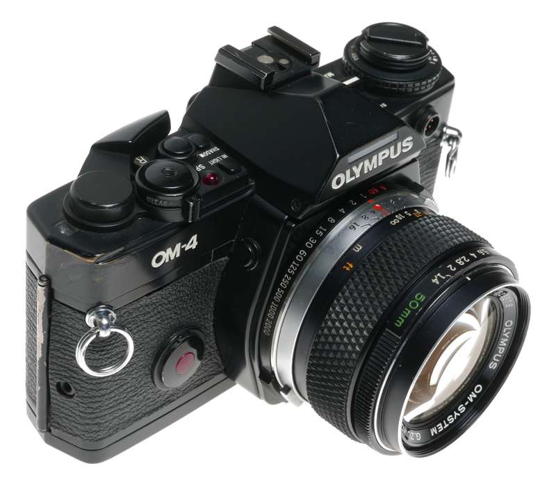 OM-4 Olympus SLR 35mm film camera 1.4/50 mm fast lens - Olympus