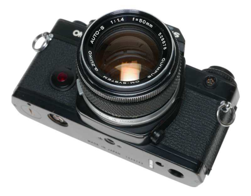 OM-4 Olympus SLR 35mm film camera 1.4/50 mm fast lens - Olympus