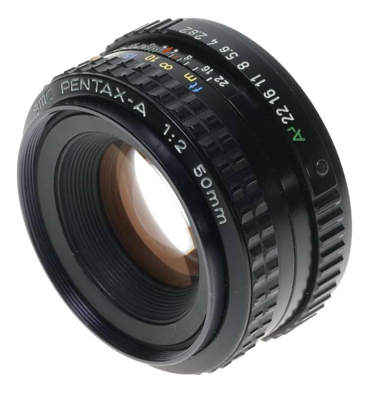 Pentax-A 1:2 50mm Bayonet mount SLR antique camera lens 2/50mm