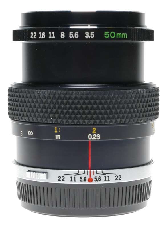 Zuiko MC Auto Macro 1:3.5 f=50mm Olympus OM System camera lens