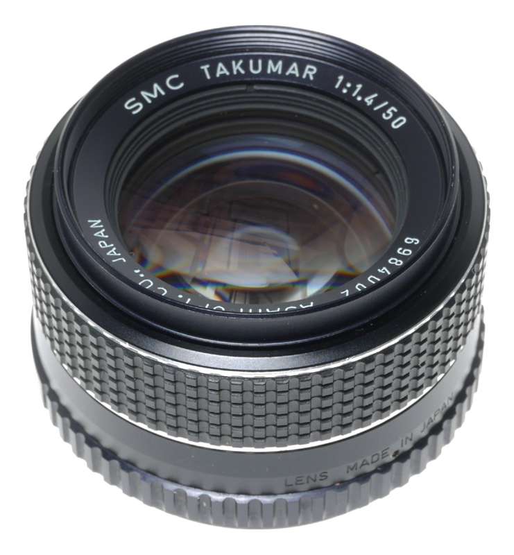 Black Asahi ESII SLR vintage film camera set SMC Takumar 1.4/50 - Pentax