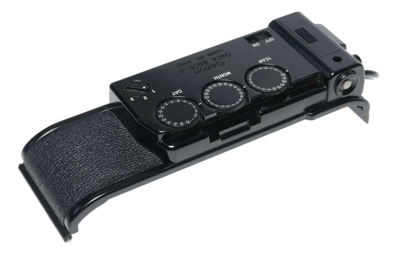 Canon Data Back A to fit Vintage SLR film camera 35mm case and manual