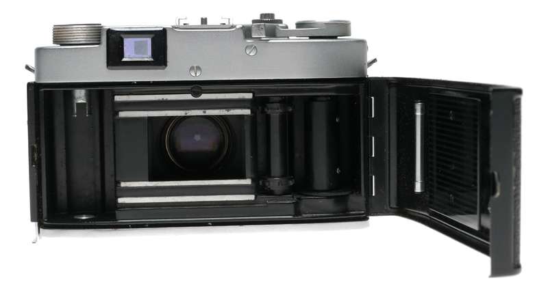 Kallo 35mm film camera with vintage Kowa Prominar 1:2 f=50mm lens