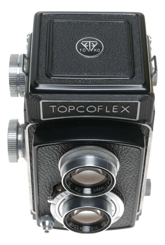 TOPCOFLEX TLR film camera TOKYO Optic. Toko 3.5 f=75mm