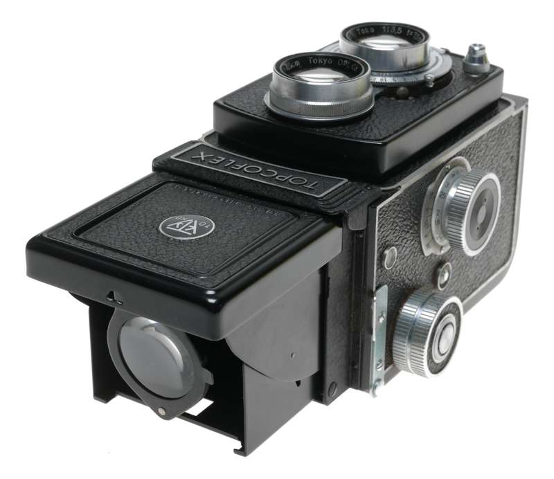 TOPCOFLEX TLR film camera TOKYO Optic. Toko 3.5 f=75mm