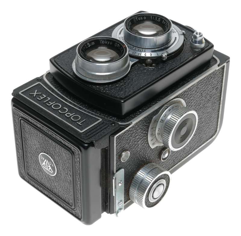 TOPCOFLEX TLR film camera TOKYO Optic. Toko 3.5 f=75mm