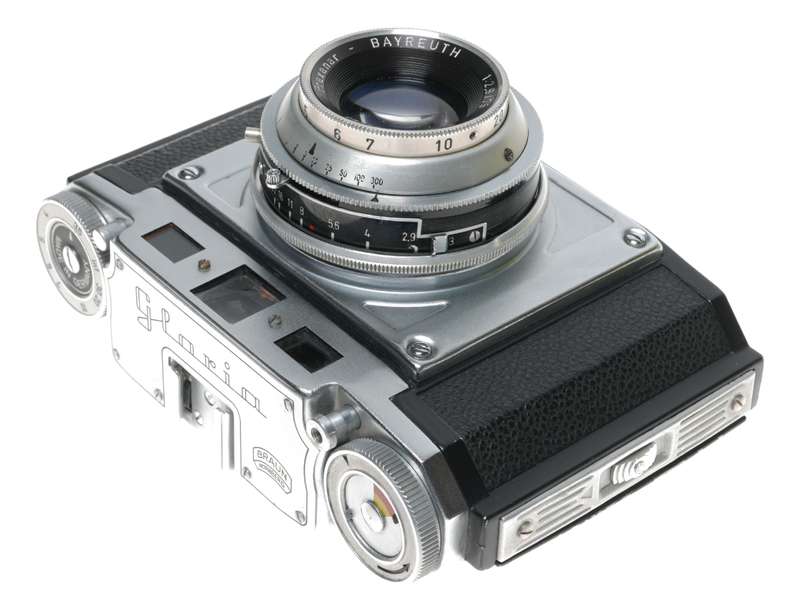 Braun Gloria Paxanar Bayreuth 1:2.9/75mm 120 film camera