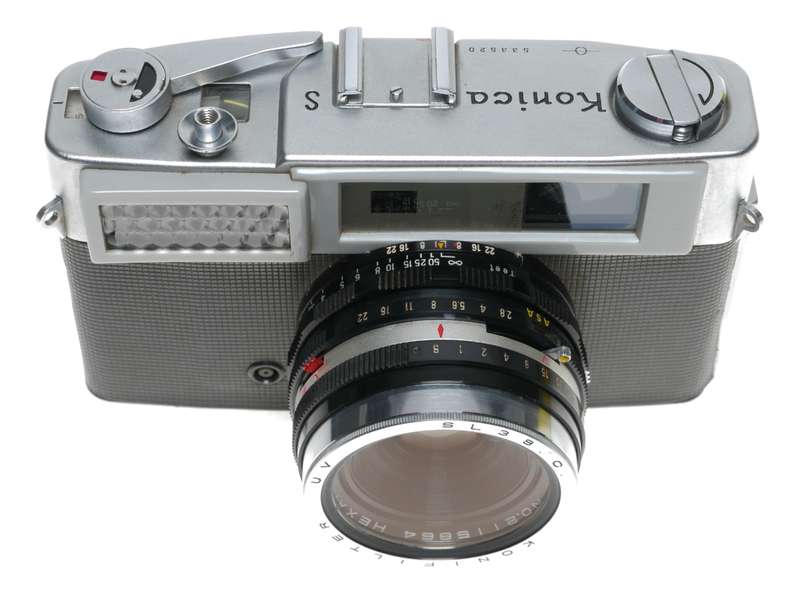 Konica S vintage rangefinder 35mm film camera Hexar 2.8/45 lens