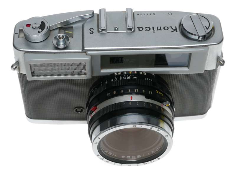 Konica S vintage rangefinder 35mm film camera Hexar 2.8/45 lens