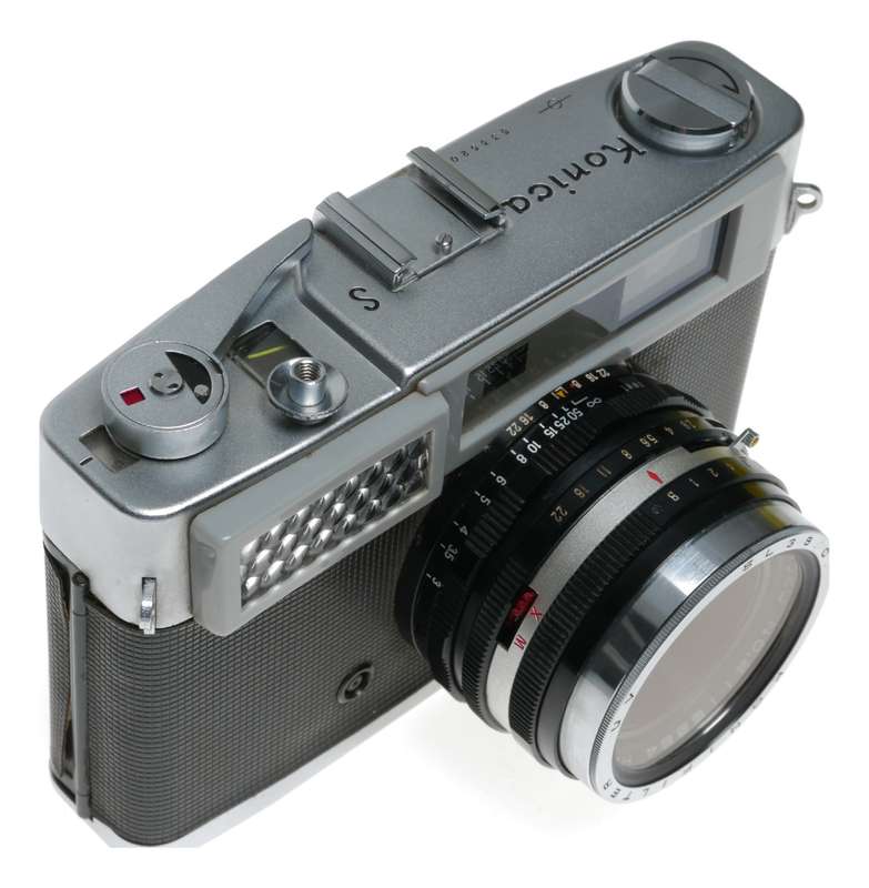 Konica S vintage rangefinder 35mm film camera Hexar 2.8/45 lens