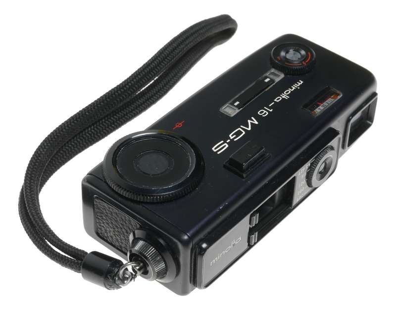 MINOLTA-16 MG-S Black sub miniature spy film camera