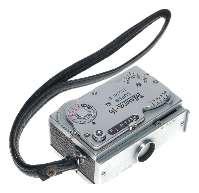 MAMIYA 16 Super Model III Spy camera with case