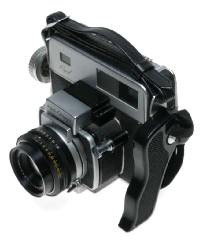 Rapid Koni-OMEGA Hexanon 3.5 f=90mm Vintage 120 film camera Chrome