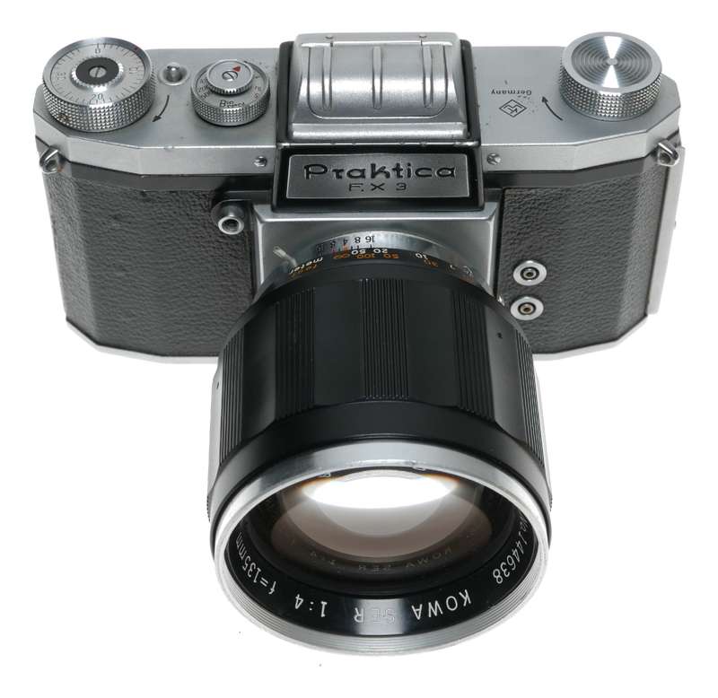 Praktica KW vintage camera KOWA SER 1:4 f=135mm