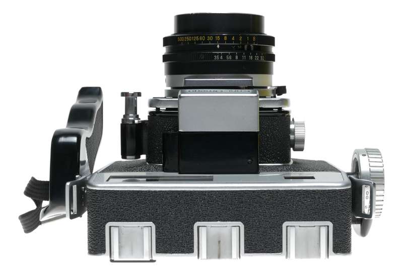 Koni-OMEGA Rapid Hexanon 3.5 f=90mm Antique 120 film camera Chrome