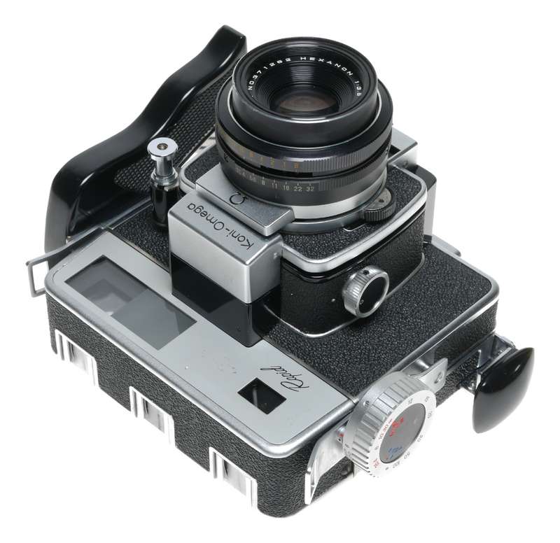 Koni-OMEGA Rapid Hexanon 3.5 f=90mm Antique 120 film camera Chrome
