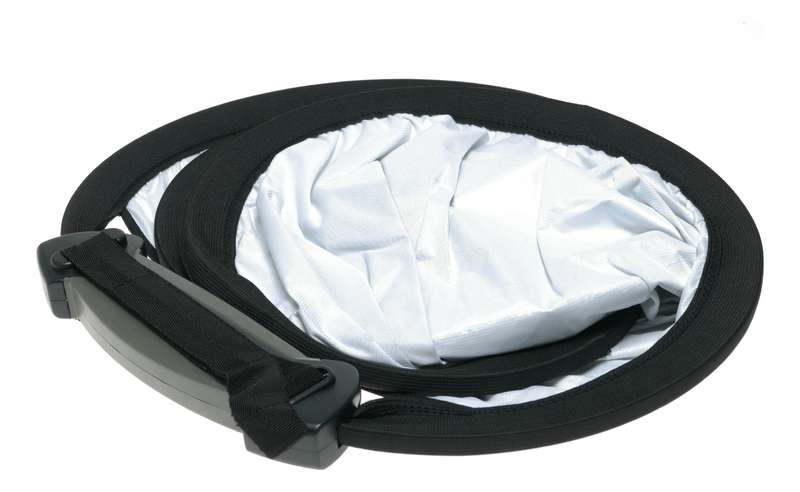 Lastlite Professional Silver Collapsible Reflector with Handle Grip in Pouch