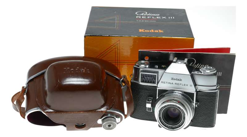 Kodak Retina Reflex III 35mm Film SLR Camera Xenar 1:2.8/50