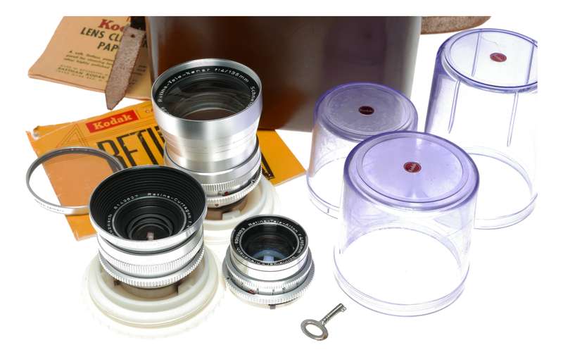 Schneider Retina Lenses Tele-Xenar f:4.8/200 Curtagon 4/28 Tele-Arton 4/85mm