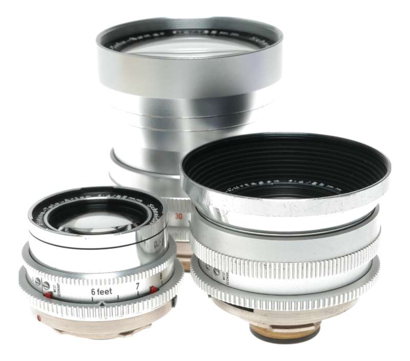 Schneider Retina Lenses Tele-Xenar f:4.8/200 Curtagon 4/28 Tele-Arton 4/85mm