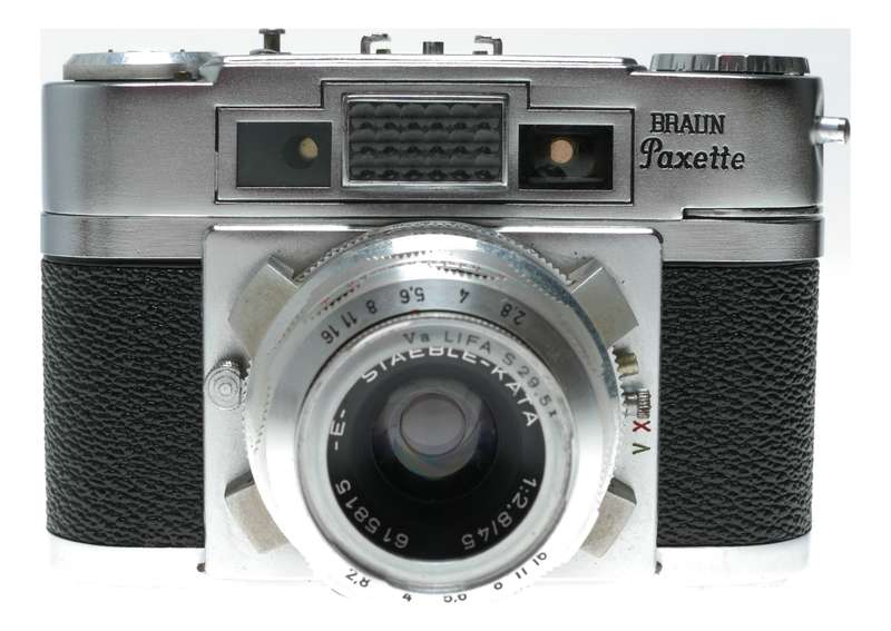 Braun Paxette Super IIB 35mm Film RF Camera Staeble-Kata 1:2.8/45