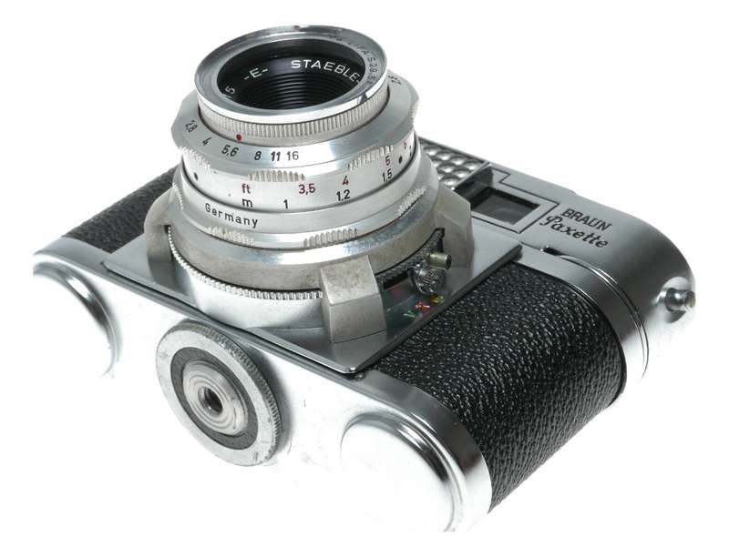 Braun Paxette Super IIB 35mm Film RF Camera Staeble-Kata 1:2.8/45