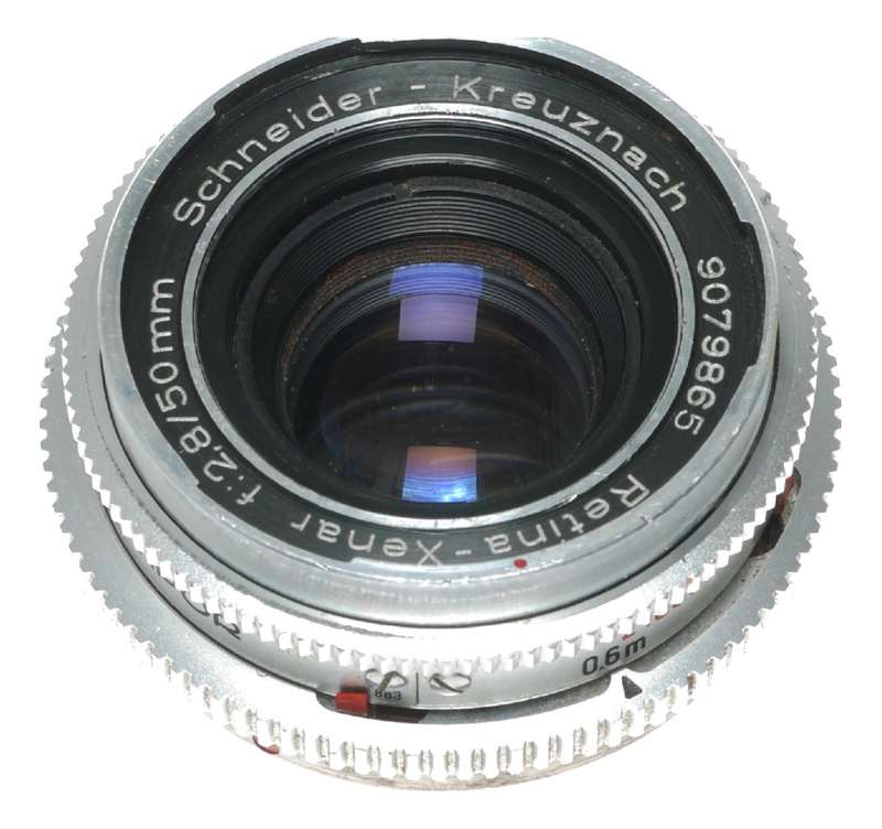Schneider Retina Xenar f:2.8/50mm Kodak Film Camera Lens with Hood