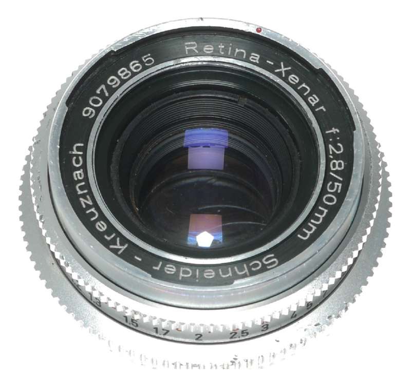 Schneider Retina Xenar f:2.8/50mm Kodak Film Camera Lens with Hood