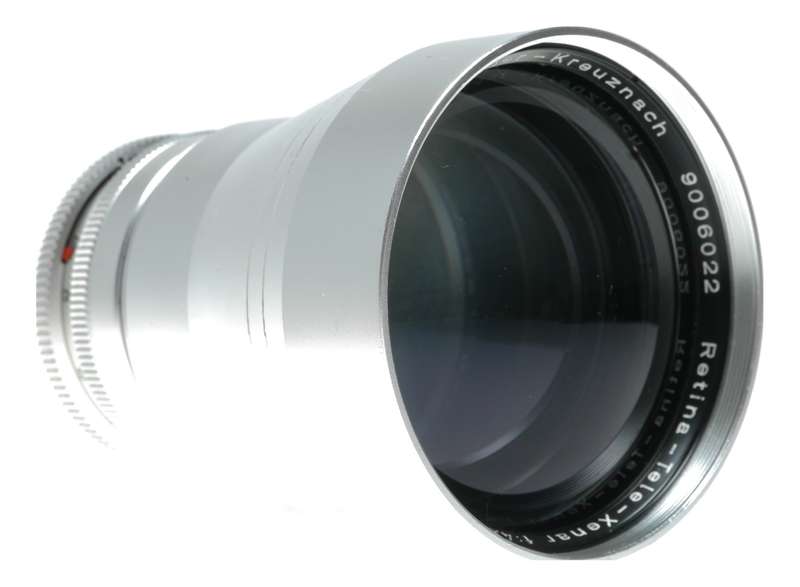 Schneider Kodak Retina-Tele-Xenar f:4.8/200mm SLR Camera Lens Hood Cap Case