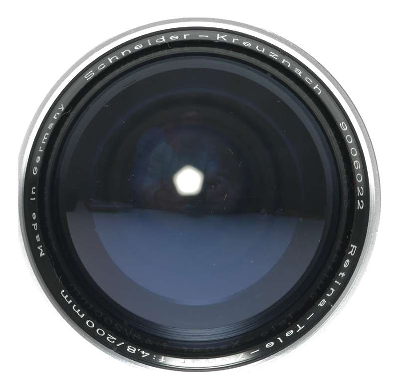 Schneider Kodak Retina-Tele-Xenar f:4.8/200mm SLR Camera Lens Hood Cap Case