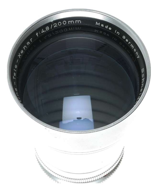 Schneider Kodak Retina-Tele-Xenar f:4.8/200mm SLR Camera Lens Hood Cap Case