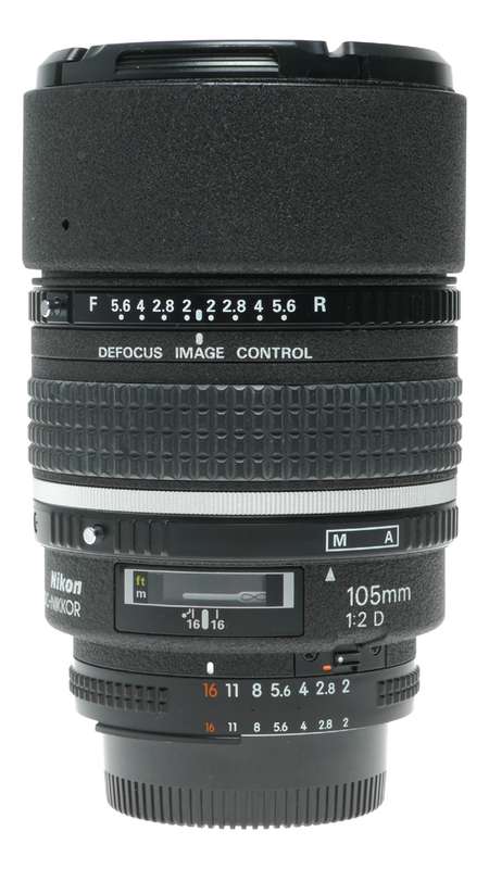 Nikkor Af DC 1:2 D 105mm Superior Bokeh Nikon Telephoto Camera Lens