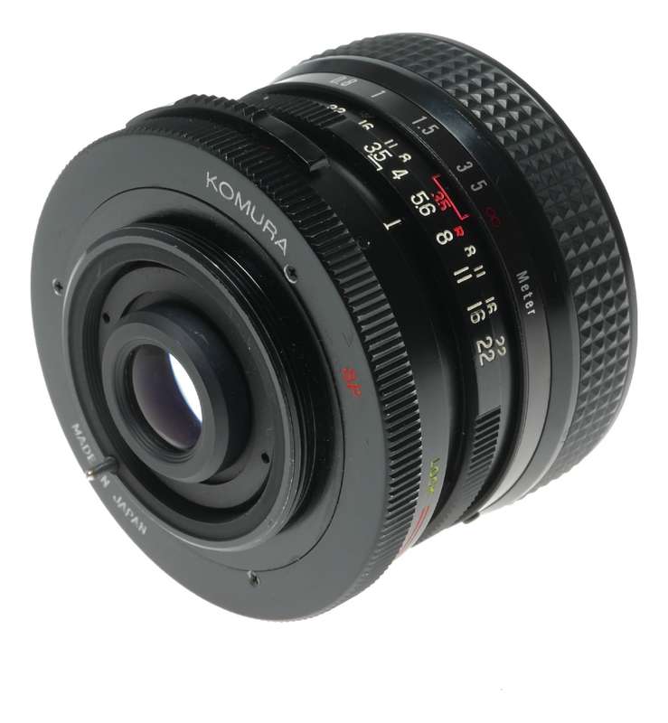 W-Komura 1:3.5 f=28mm Wide Angle 35mm Film Camera Lens