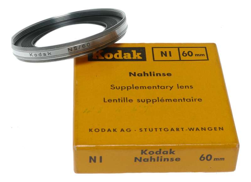 Kodak NII/60 Close Up Supplementary Retina Camera Lens in Keeper Boxed