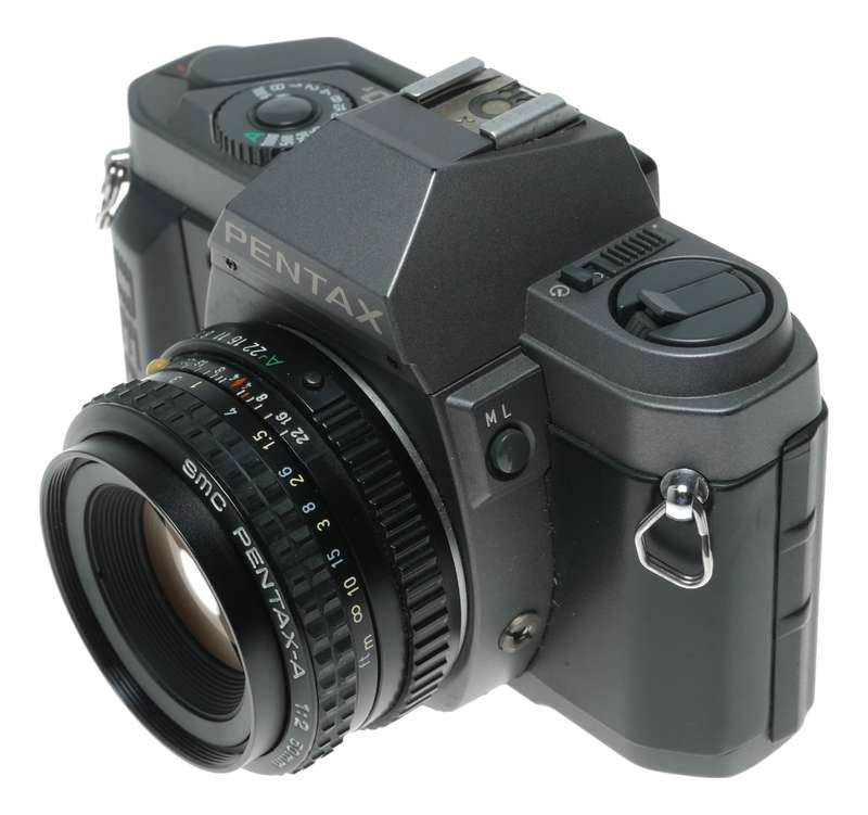 Pentax P30 35mm Film SLR Camera A50mm F2 Lens Strap Box Instructions