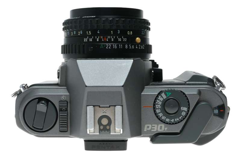 Pentax P30 35mm Film SLR Camera A50mm F2 Lens Strap Box Instructions