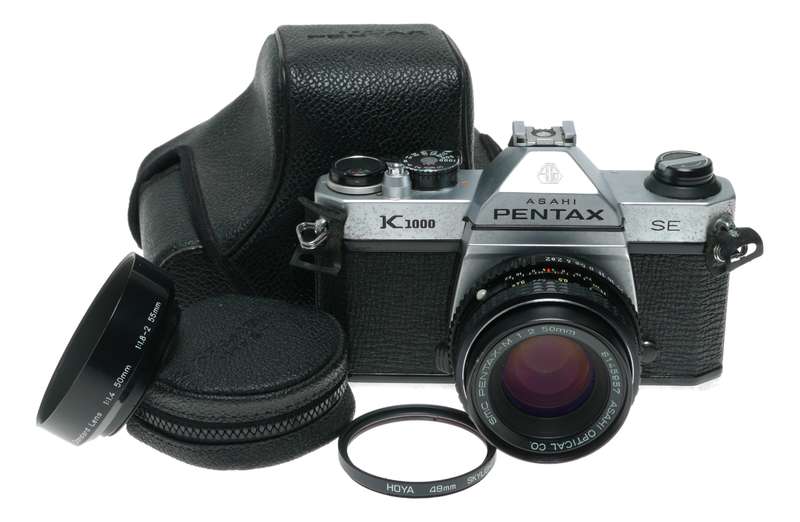 Pentax K1000 SE 35mm Film SLR Film Camera M 1:2 50mm SMC Lens