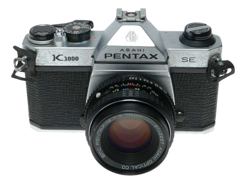 Pentax K1000 SE 35mm Film SLR Film Camera M 1:2 50mm SMC Lens