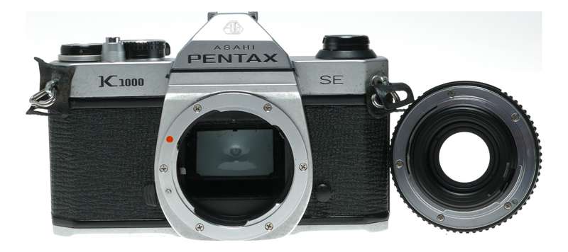 Pentax K1000 SE 35mm Film SLR Film Camera M 1:2 50mm SMC Lens