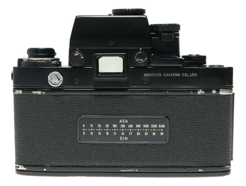 Minolta X-1 SLR Camera MC Rokkor PG 1:2 58mm Hawk Eye Lens Excellent