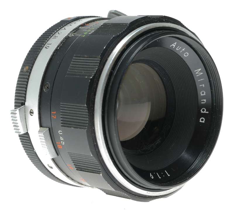 Miranda Auto 1:1.9 f=5cm Lens for 35mm Film SLR Camera